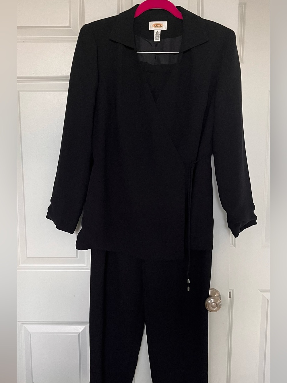 Talbots black pantsuit, 8